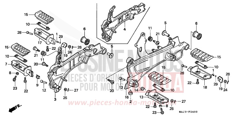 STEP for Pan-European ABS MUTE BLACK METALLIC (NH359) from 1997